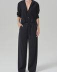 Aurora Pull On Portofino Twill pant by Citizens Of Humanity in a light setting, styled with hand in pocket.