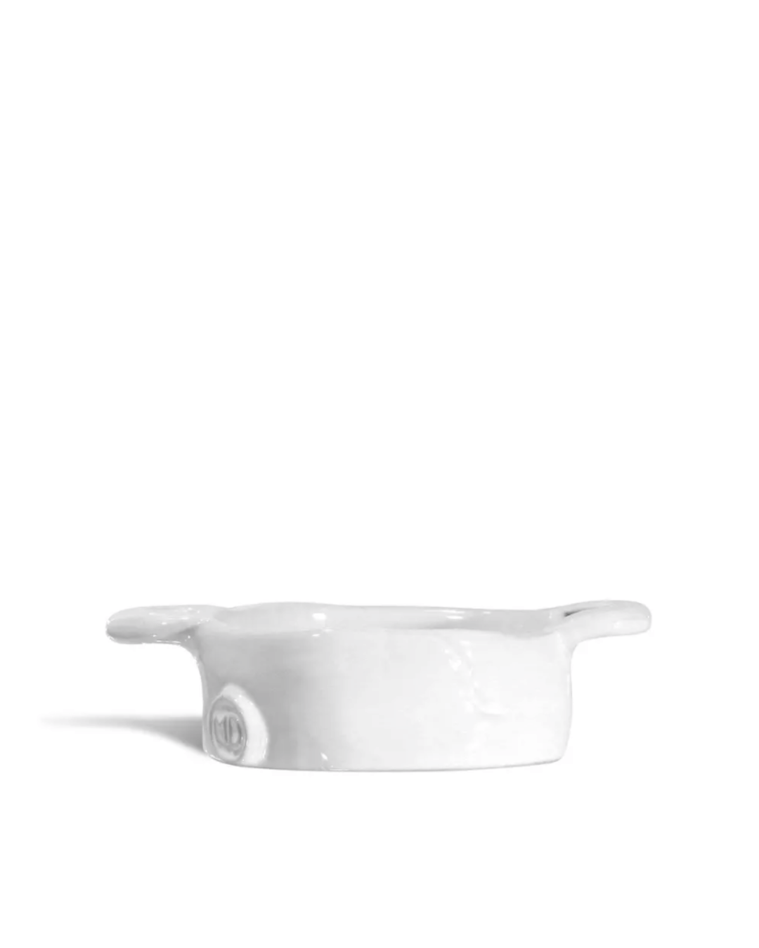 A Montes Doggett Bowl No. 5 with handles, isolated on a white background, reminiscent of Scottsdale Arizona style.