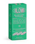 Faire’s Blomb Eau de Parfum comes in a green and pink 50 ml (1.7 fl oz) box, featuring unique, long-lasting scents with fresh bergamot, grapefruit, tarragon, sage, and skin musk—perfect for everyone.
