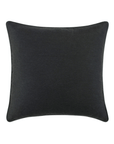 The Banks Solid Black Pillow by Eastern Accents is a square euro sham with a sleek solid black color and smooth texture—ideal for bringing a modern touch to your space.