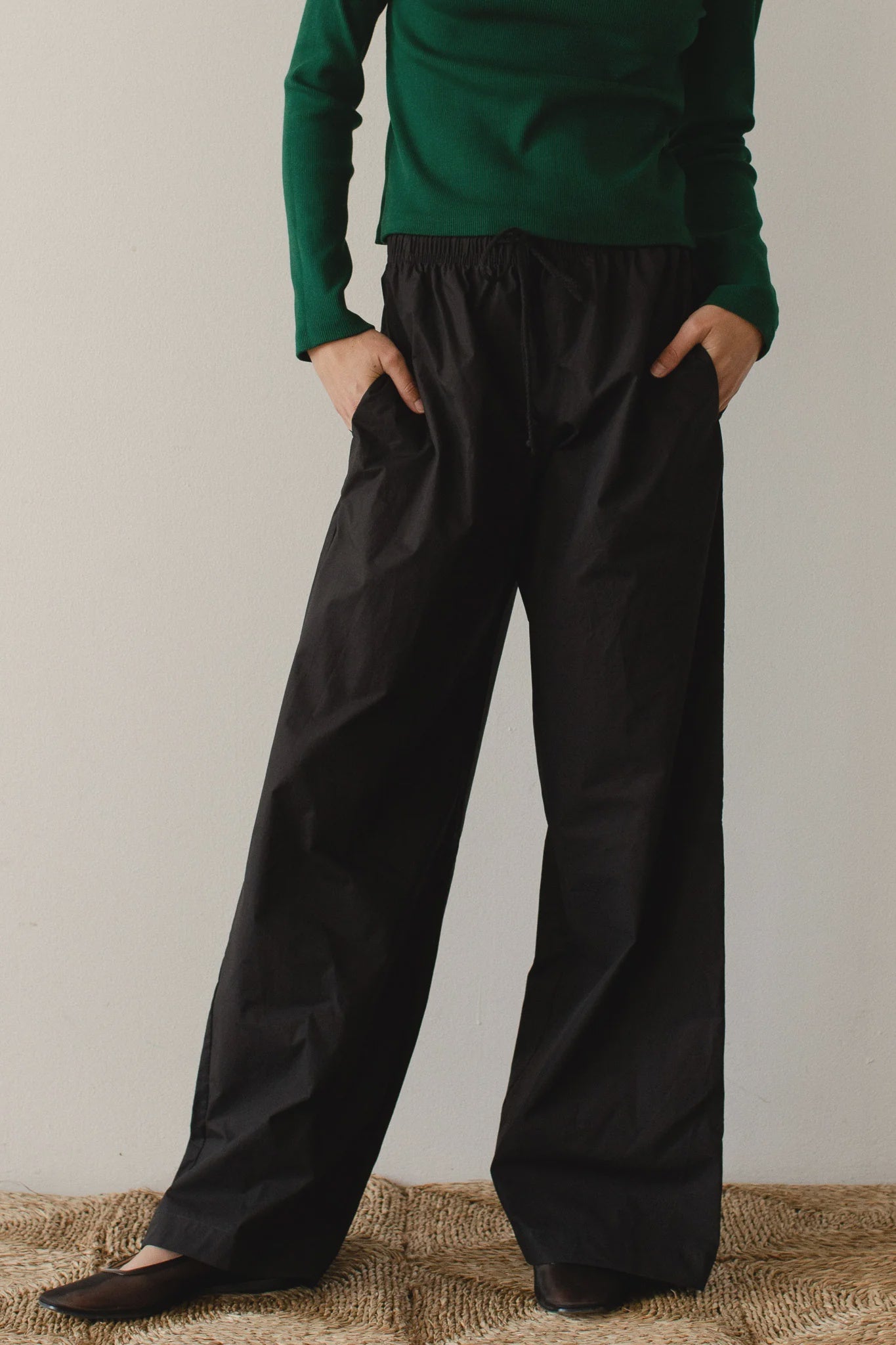 【BAON】Delnity pintuck wide cotton pants Putting Side Pintuck Wide Cotton Pants - WONDER WONDER | 60