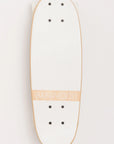 A Faire Vintage Skateboard with a Canadian maple deck, light wooden edge, and "BANWOOD" in beige across the top is shown from above on a plain light background.