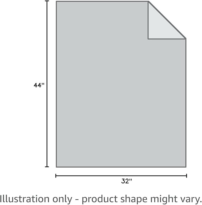 A gray Jacquard Whipstitch Muchacho wool blanket by Pendleton/Babbitt's Wholesale, 44"x32", with top right corner folded down. Caption: "Illustration only – product shape might vary." Customizable with embroidery.