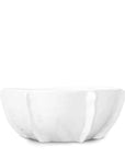 Montes Doggett Bowl No. 371 is a white, high-fired ceramic bowl with a wavy scalloped edge and glossy finish, shown on a plain white background.