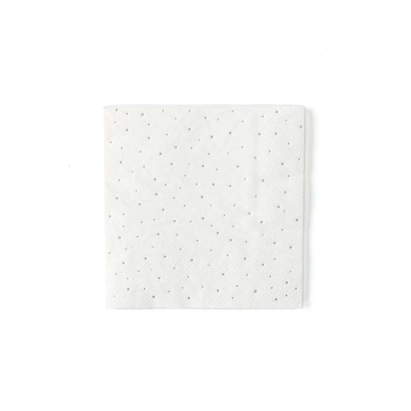 A solitary MME Napkin by Faire, displaying small embossed dots, is centered on a plain white background.