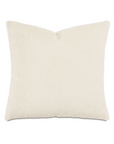 A plain ivory Mar Cream Pillow from Eastern Accents with a soft, textured surface, displayed against a white background, perfect for a bungalow in Scottsdale, Arizona.