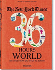 Cover of "New York Times 36 Hours World 150 Cities" by Ingram Book Company, featuring a prominent "36" embellished with illustrations of landmarks and cultural icons, promising urban adventures across the globe.