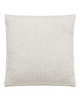 A plain light beige Clear Dotted Pillow made of textured fabric, displayed against a white background in a Scottsdale Arizona bungalow by Eastern Accents.