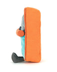 A cuddly plush toy, the Amuseables Sardine Tin by Jelly Cat Inc., sits upright against a white background—a whimsical companion for any logistics manager toy collection.