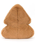 The Jelly Cat Inc. Amuseables Tree Cookie is a light brown, plush triangle with a furry texture and central stitching—an adorable gift for any wrapping expert.