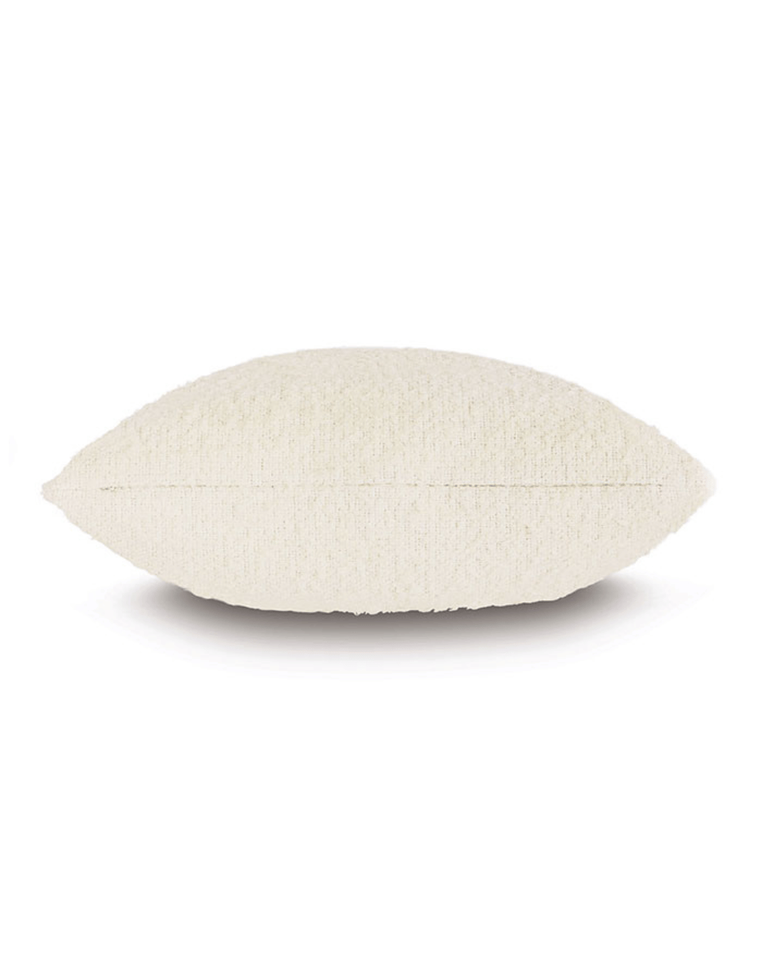 A single Mar Cream Pillow with a rough texture, shaped like a long oval, displayed against a plain white background in a Scottsdale Arizona bungalow by Eastern Accents.