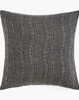 The Amity Home Slade Sham is a 26x26" square pillow cover featuring a textured dark gray and black reptile-skin pattern on white; insert not included.