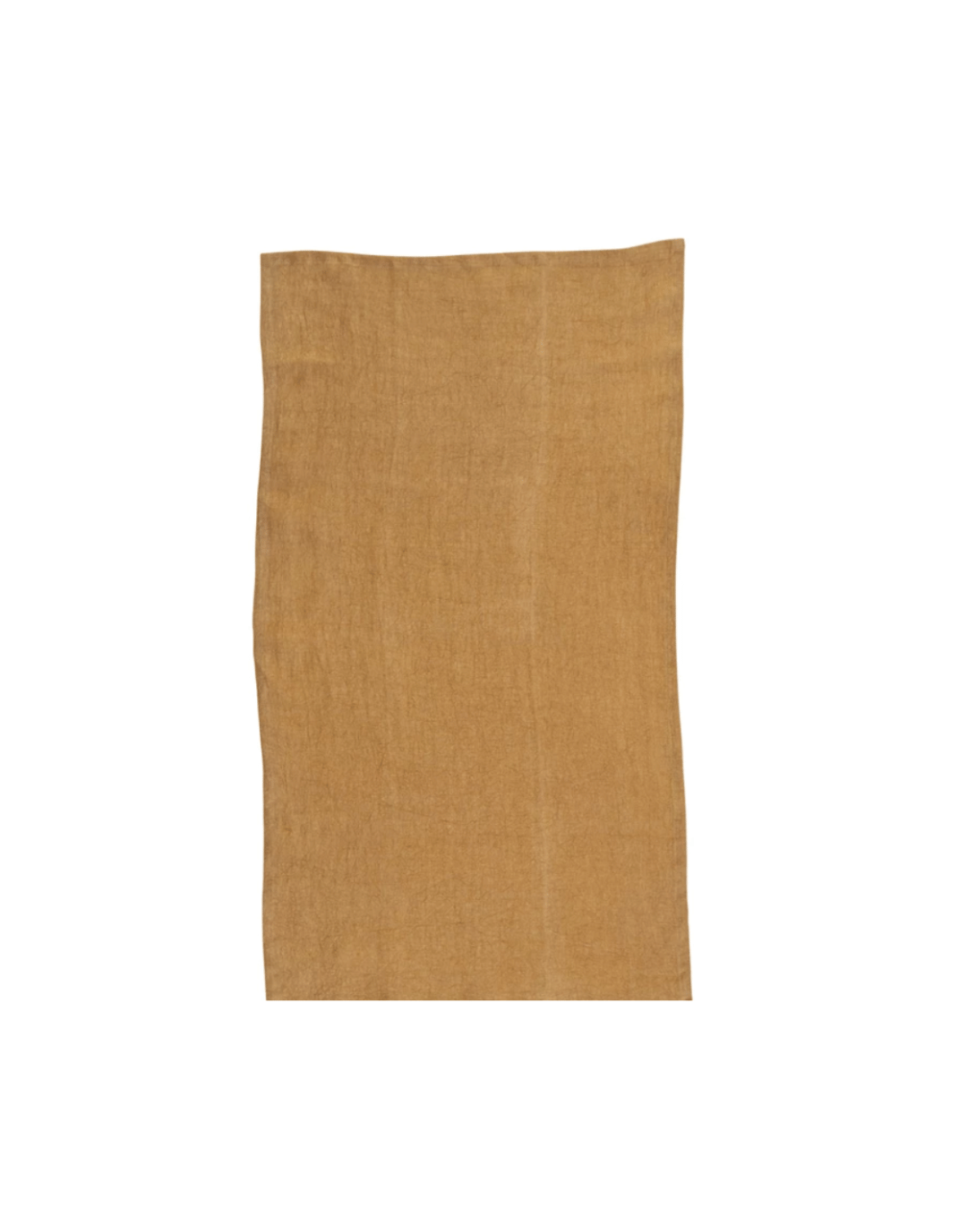 A square piece of plain brown burlap fabric isolated on a white background, reminiscent of the rustic decor found in a Scottsdale Arizona bungalow is like the Linen Tea Towel Yellow from Creative Co-op.