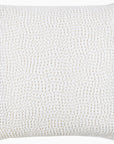 The John Robshaw Euro Sham features a textured, woven pattern in off-white organic cotton voile, displayed against a plain white background.