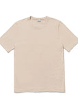 The Modern by Kule is a beige, short-sleeved T-shirt crafted from soft Portuguese cotton. With its simple crew neck and minimal design, it's an editor favorite and a versatile essential for any wardrobe.