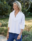 PATRICK Popover Henley HERITAGE JERSEY White