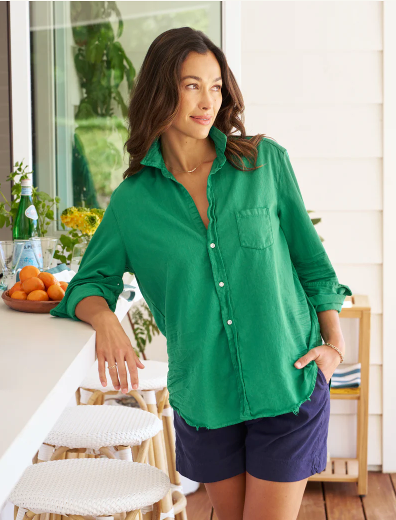 Eileen, Relaxed Button-Up Shirt, Tan Corduroy | Frank & Eileen