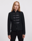 Rag & Bone Mercer Regalia Blazer with decorative buttons, shown on model against a light background.