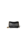 Black Jerome Dreyfuss Lulu Small Bag with gold chain strap on white background.