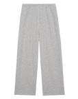 The Great Inc. presents The Lap Sweatpant: light gray, full-length with wide legs and an elastic waistband, shown flat on white. Soft, comfortable fabric—ideal for lounging or casual wear. Expertly handcrafted for quality you can feel.