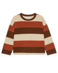 Long-sleeve Ashwood Stripe cotton tee from The Great Inc., handcrafted in Los Angeles.