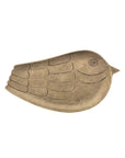 Engraved iron bird tray with antique gold finish by Creative Co-op, perfect as a decorative catchall.