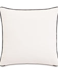 The Andes Woven Chevron Euro sham by Eastern Accents features black piping along the edges and is shown against a white background.