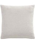 The REINHART KILIM by Eastern Accents is a plain, square, light gray decorative pillow with a subtle woven texture, shown against a white background; pillow insert included.