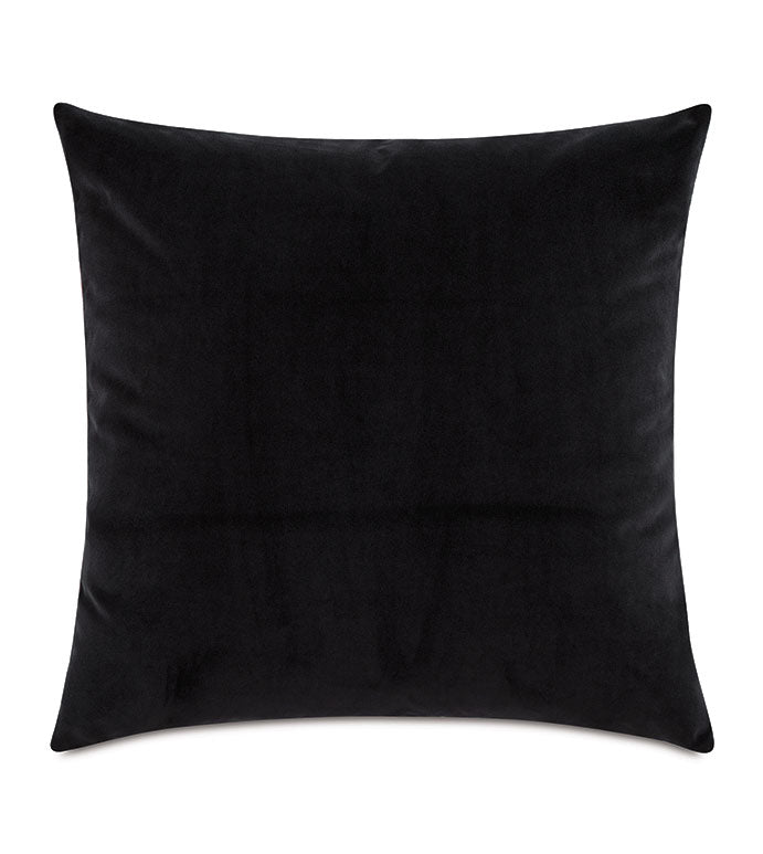 Alma Velvet 24x24" pillow from Eastern Accents, ideal for a Scottsdale Arizona bungalow, displayed against a white background.