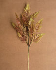 Golden autumn fern with brown base by Kalalou, perfect fall accent for Bungalow Furniture & Accessories.