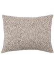 The Brentwood Big Pillow by POM POM features a rectangular shape and chunky bouclé texture in soft, handloomed beige fabric—a cozy accent for any room, shown here on a plain white background.