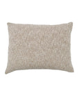 The Brentwood Big Pillow by POM POM is a rectangular beige decorative pillow featuring a chunky bouclé texture and handloomed woven fabric, shown against a white background.