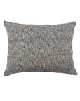 The Brentwood Big Pillow by POM POM features a chunky bouclé texture in mottled gray and black woven fabric—a cozy, rectangular accent for any space.