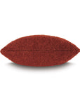 Rust-colored textured rectangular pillow, 22x22, side view; Eastern Accents BTQ-273 MARL in Brick.