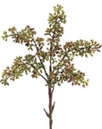 The Faire Sedum Pick Green features multiple thin stems with clusters of small green and brown seed pods, creating a natural texture similar to real sedum, showcased against a white background.