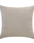 Beige Euro sham with subtle ikat pattern by Eastern Accents, shown on white background.