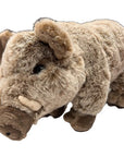 The Faire Javelina Stuffed Animal is a plush toy inspired by the collared peccary, featuring soft light brown fur, dark eyes, and a detailed snout—an adorable Texas wildlife gift.