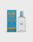 A clear Blomb Eau de Parfum bottle by Faire sits beside a blue and yellow box featuring the logo and notes of bergamot, cedar, sandalwood, and musk, highlighting fragrance for everyone.