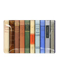 Glass tray with vintage book spine design by The Faire, perfect as a gift or decorative accent from Bungalow Furniture.