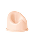 Mini light peach potty with high backrest, perfect for dollhouse play; Maileg Micro Potty.