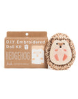 The Faire Hedgehog Embroidery Kit lets you DIY a cute hedgehog doll with brown and cream stitching. It comes in a labeled cardboard package—ideal for anyone who wants an adorable Hedgehog Embroidery Pattern.
