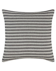 Black and cream striped cotton pillow, Eastern Accents River Striped, chic accent for living room or bedroom.