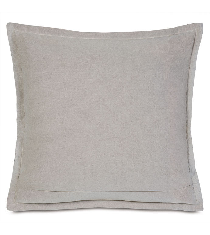 Ridge Striped 27x27" pillow by Eastern Accents, suitable for a Scottsdale Arizona bungalow, displayed against a white background.