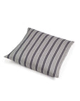 The Tack Stripe Pillow by Libeco Home is a rectangular Belgian Linen pillow with black and white vertical stripes, shown on a plain white background.