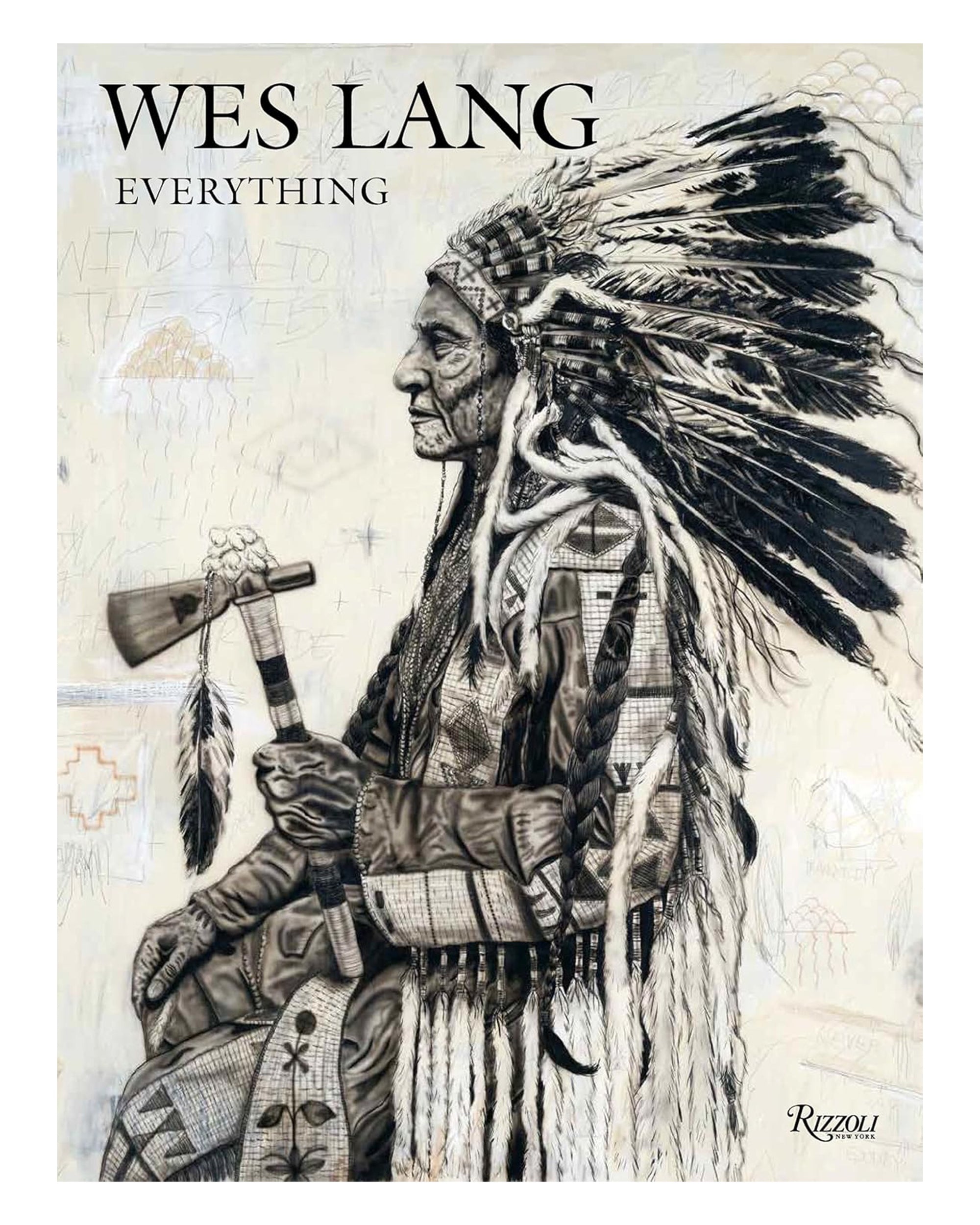 The cover of Wes Lang 9780847870806 by Random House shows a Native American chief in traditional headdress with a decorated tomahawk; the Random House logo appears at the bottom right.