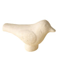 The Indaba Paper Mache Bird White features a smooth, minimalist design in a cream hue—ideal as a handcrafted accent decor piece for sustainable living enthusiasts.