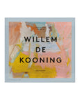Book cover with abstract pastel art in yellow, pink, beige, blue, and brown—"Way of Living: Art of Willem de Kooning" by Hachette Book Group explores de Kooning's Abstract Expressionism.