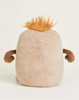 The Faire Potato Warmies is a soft, beige microwavable plush toy featuring small brown arms and orange spiky hair on top, shown from the back against a plain light background.