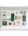 Ceramic tray in Matches Golf Int’l colors by Faire, ideal for organizing small items, Bungalow Furniture & Accessories.