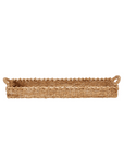 Decorative Hand-Woven Seagrass Tray with Handles